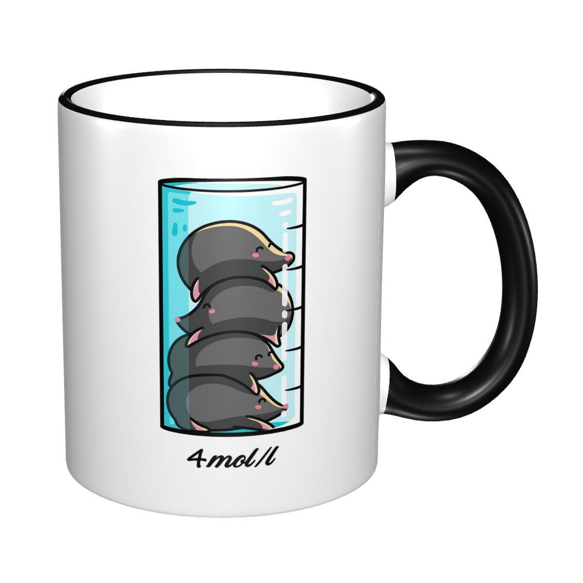 Coffee Tea Jokes - 4 Moles Per Litre Chemistry Science