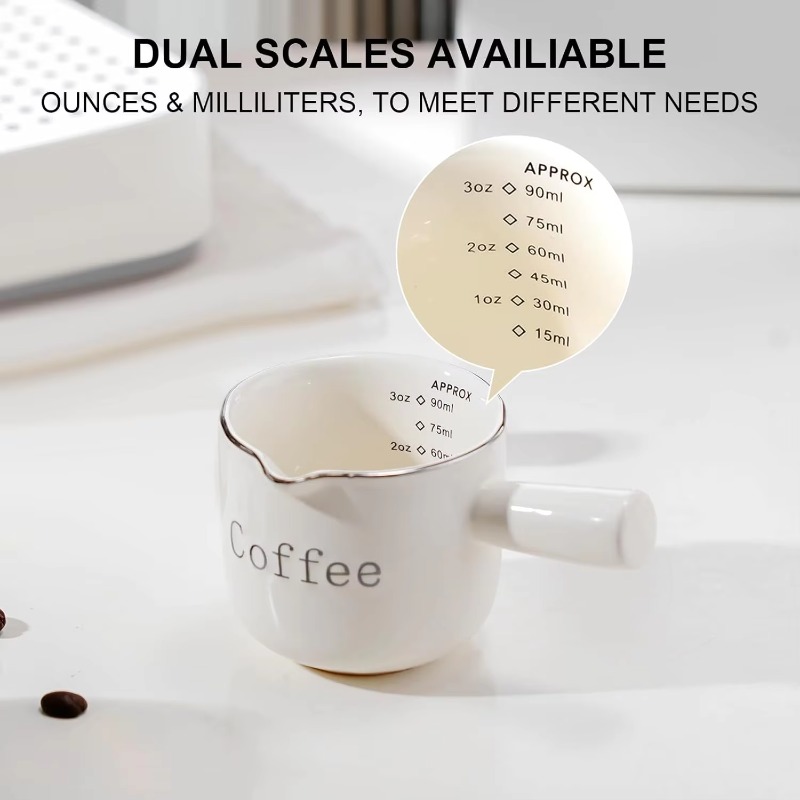 Coffee Tea Latte - Mini Ceramic Coffee Cup with Handle