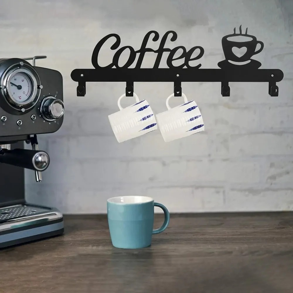 Metal Wall Mounted Coffee Mug  - Coffee Tea Holder ulasan dan harga