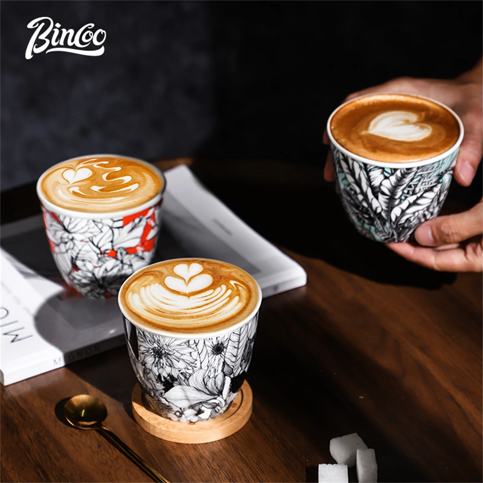 BINCOO Ceramic Coffee Cup Crea - Coffee Tea Latte ulasan dan harga