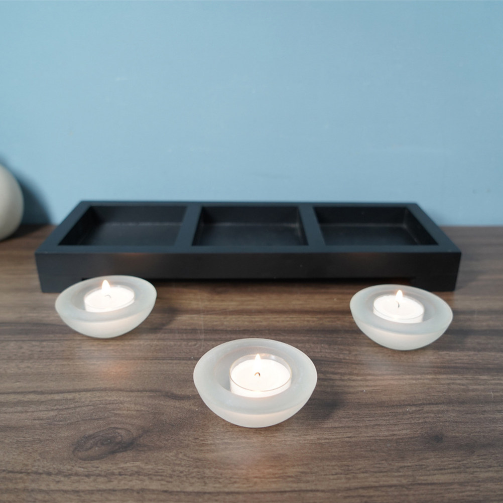 1 Set Glass Tea Light Holders  - Coffee Tea Room ulasan dan harga