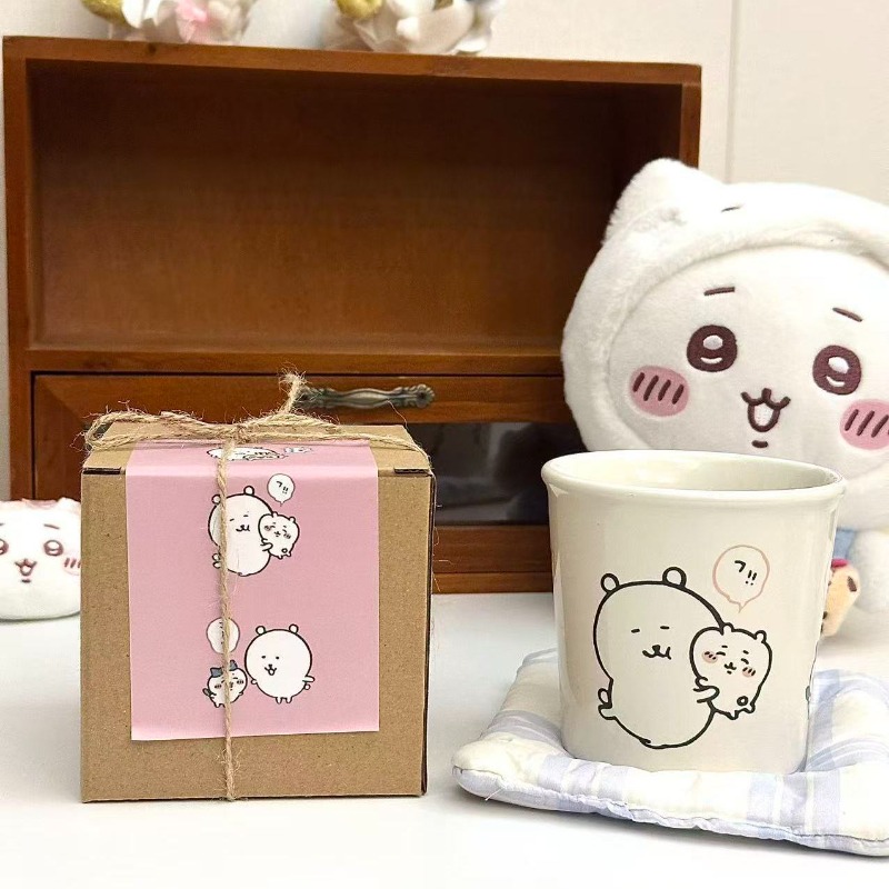 Anime Chiikawa Joke Bear Ceram - Coffee Tea Jokes ulasan dan harga
