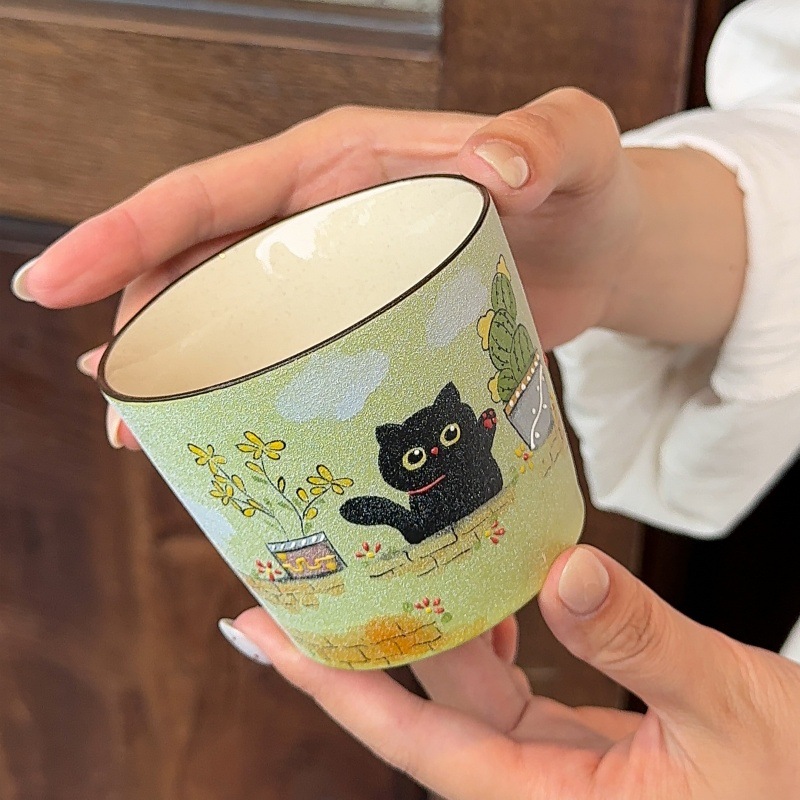 Hand painted coarse pottery un - Coffee Tea Latte ulasan dan harga