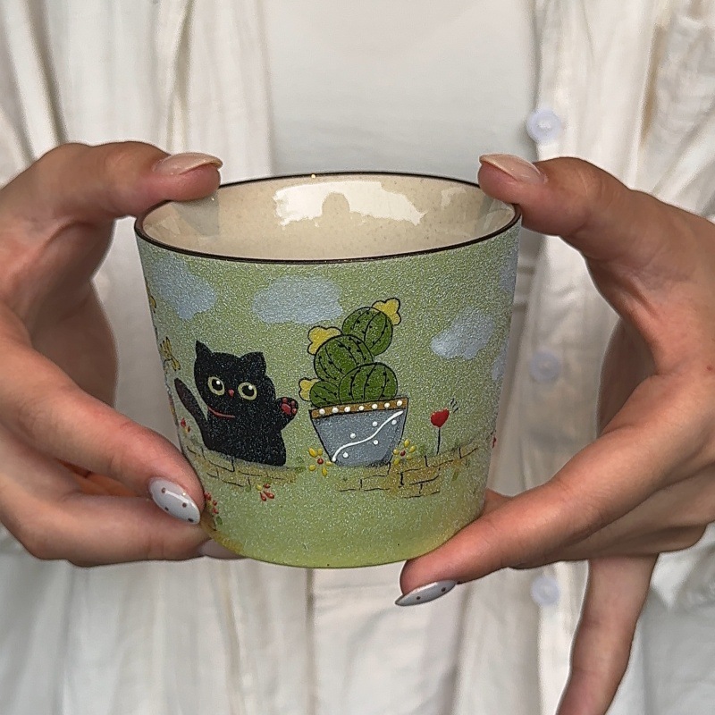 Hand painted coarse pottery un - Coffee Tea Latte ulasan dan harga