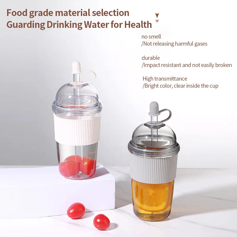 1pc 430ml Portable Flip Straw  - Coffee Jelly Tea ulasan dan harga