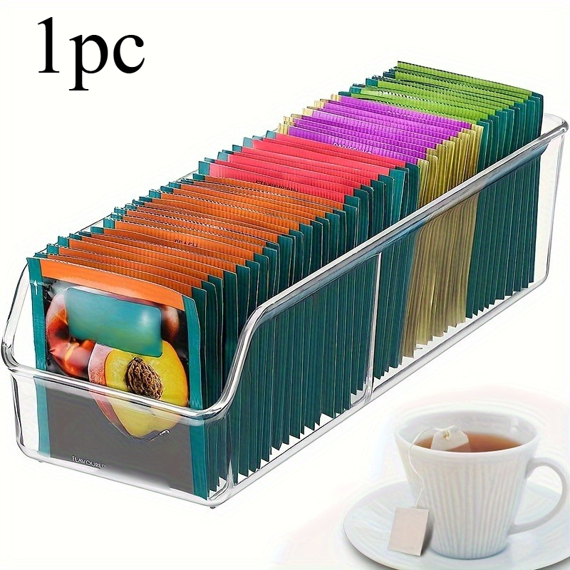 1pc Clear Tea Bag Organizer Bo - Coffee Tea And Sugar Set ulasan dan harga