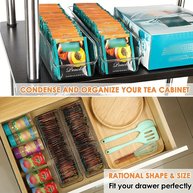 1pc Clear Tea Bag Organizer Bo - Coffee Tea And Sugar Set ulasan dan harga