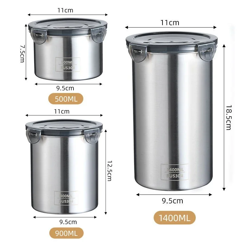 Stainless Steel Food Container - Coffee Tea Bean Leaf ulasan dan harga