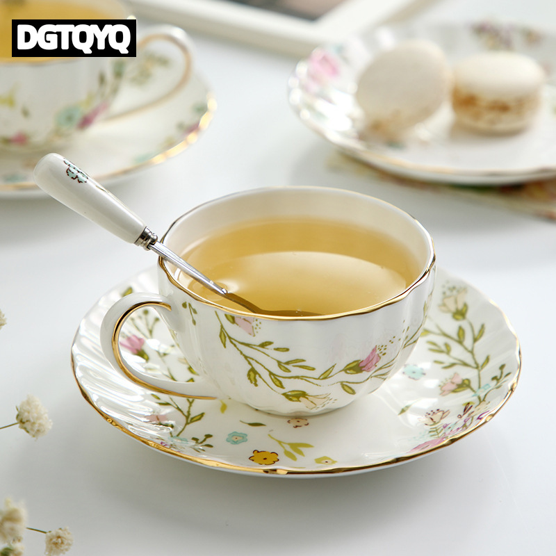 2Pcs Vintage Floral Ceramic Co - Coffee Tea Latte ulasan dan harga