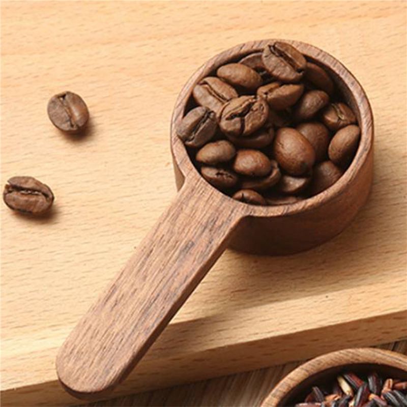 Wooden Measuring Spoon Set Kit - Coffee Tea And Sugar Set ulasan dan harga