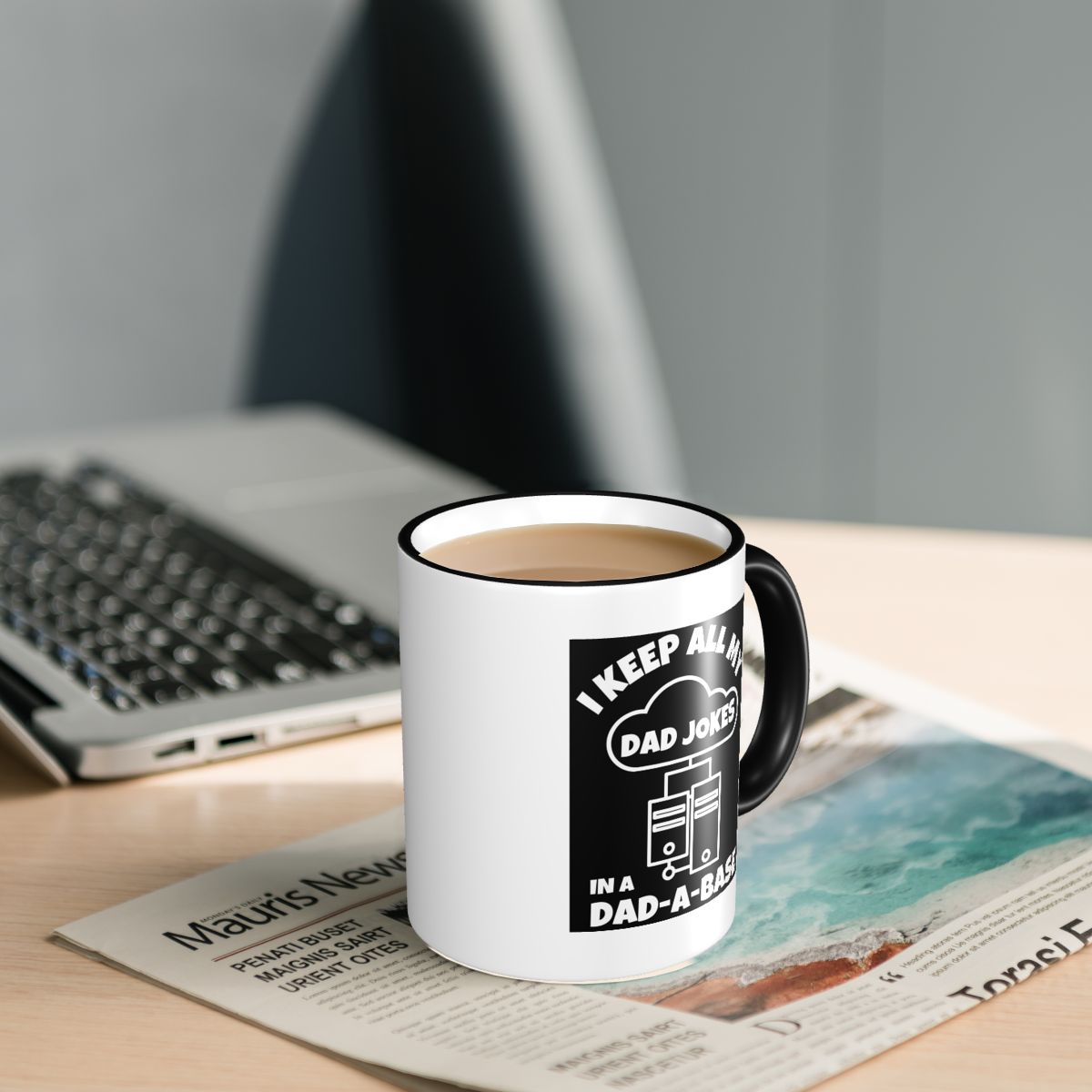 I Keep All My Dad Jokes In A D - Coffee Tea Jokes ulasan dan harga