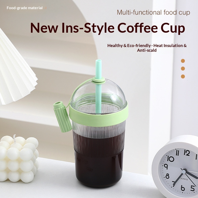 Sucking Coffee Cup Portable La - Coffee Jelly Tea ulasan dan harga