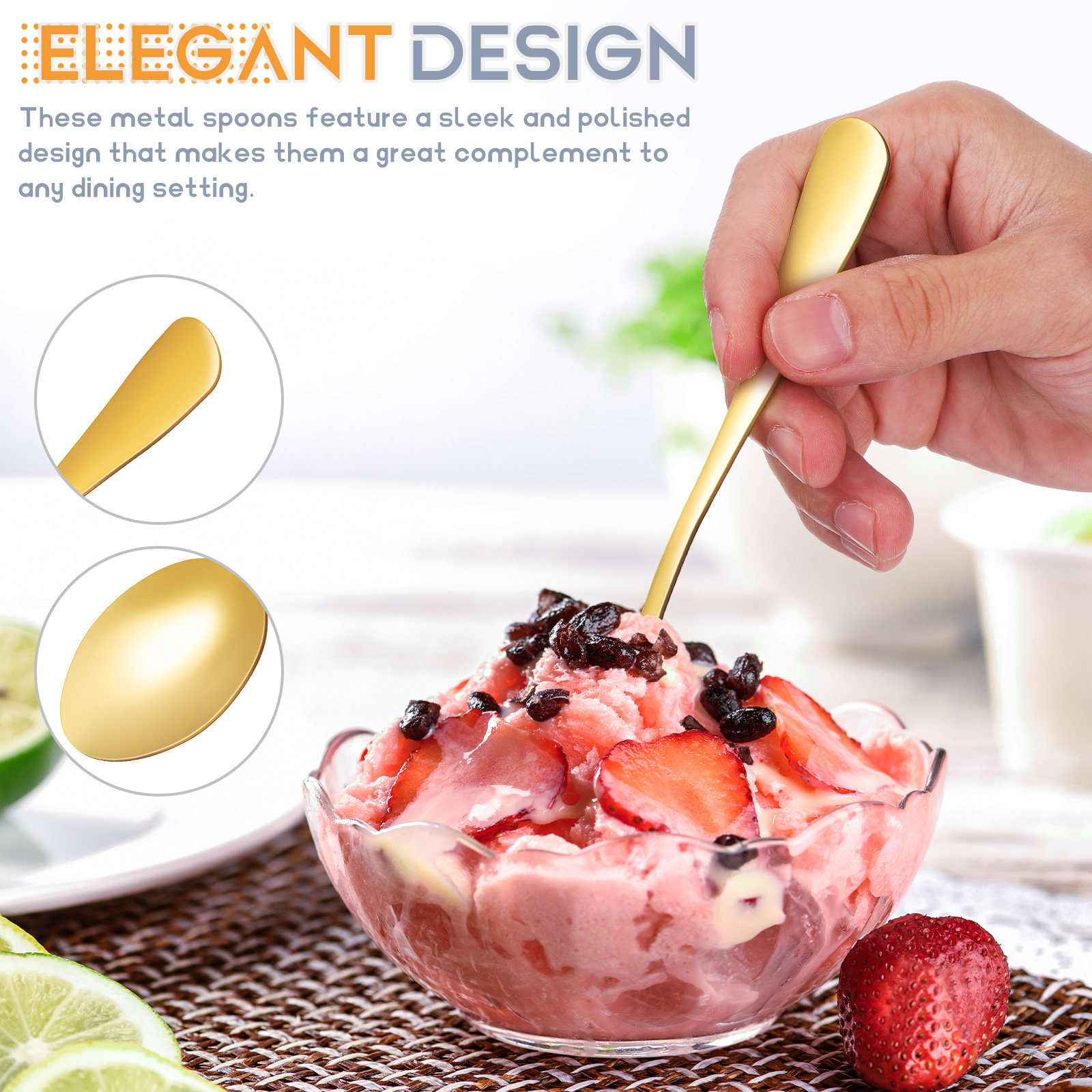 6Pcs Stainless Steel Spoon Set - Coffee Jelly Tea ulasan dan harga