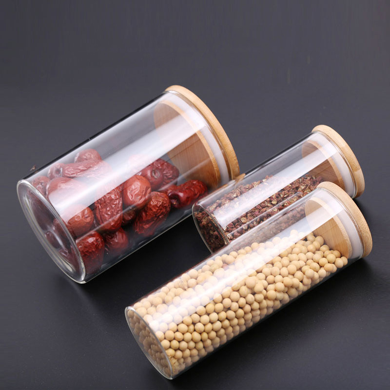 Glass Food Storage Jars with A - Coffee Tea Bean Leaf ulasan dan harga