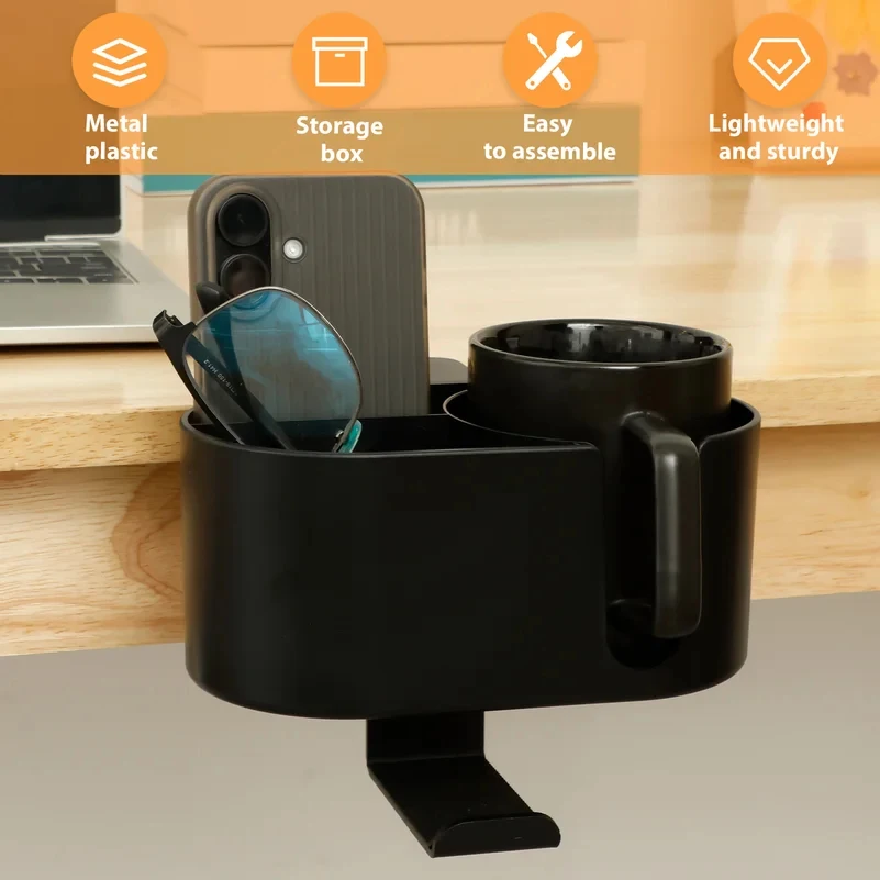 4 in 1 Desk Cup Holder Headpho - Coffee Tea Holder ulasan dan harga