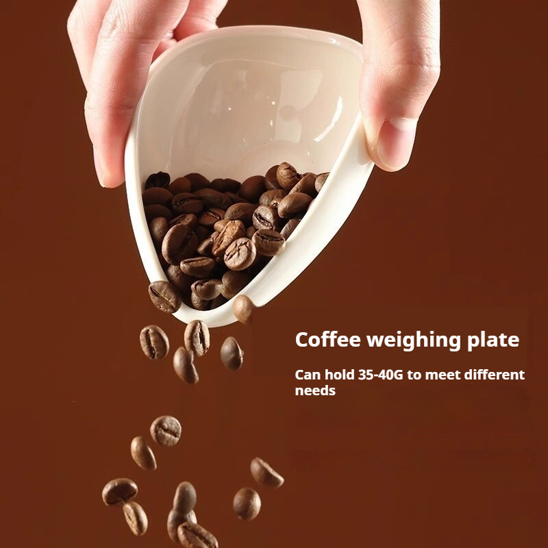 Ceramic Coffee Bean Dosing Tra - Coffee Tea Bean Leaf ulasan dan harga