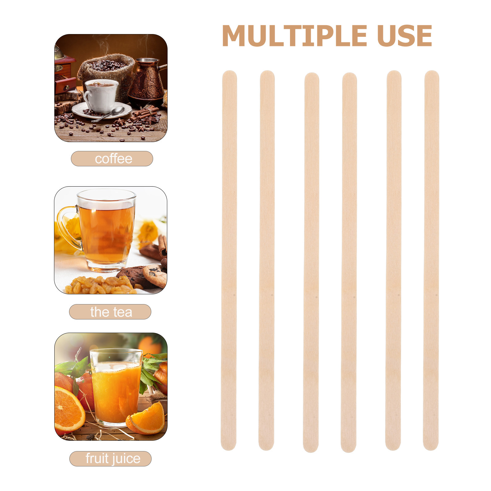 1000Pcs Wooden Coffee Stirrers - Coffee Tea Latte ulasan dan harga