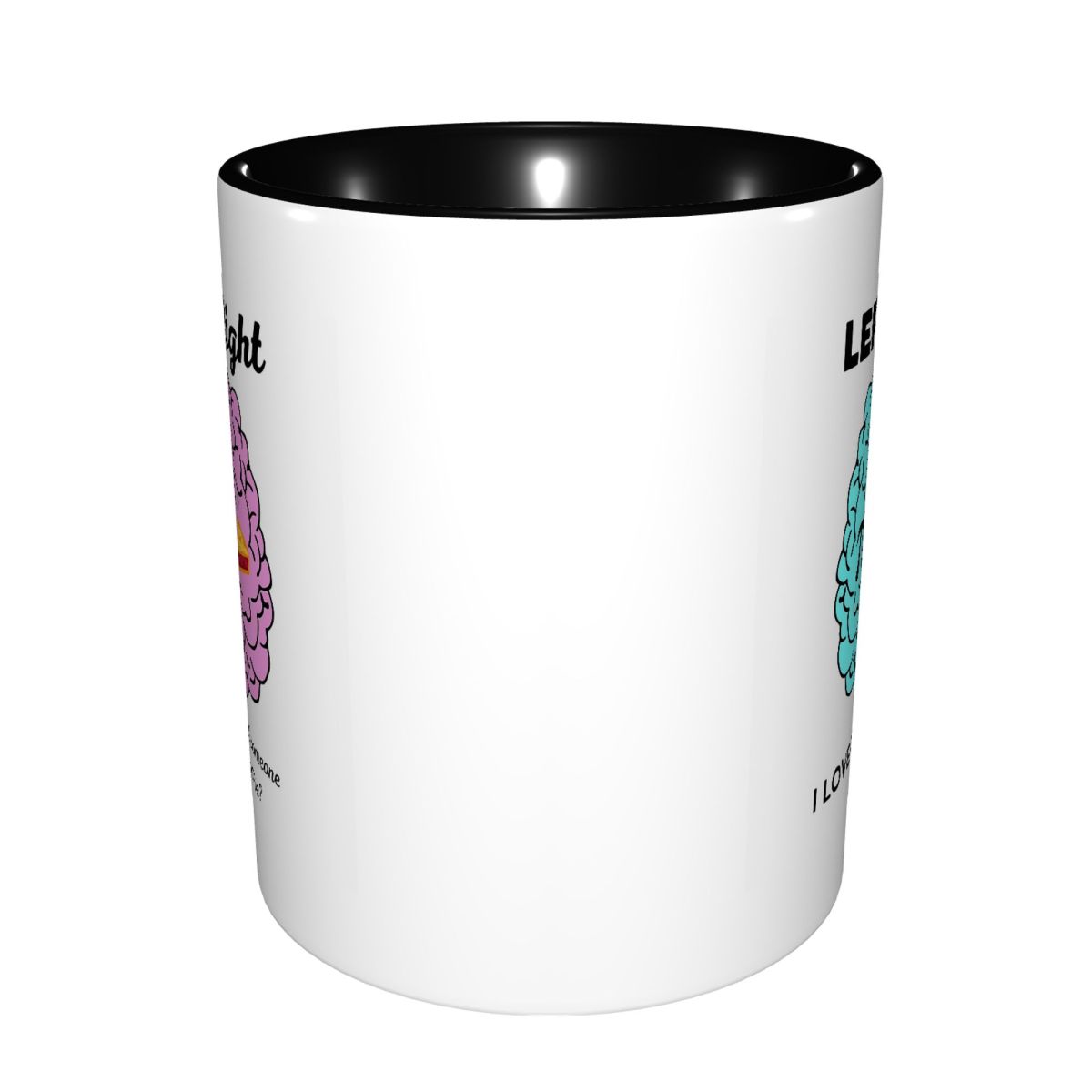 Left Right Brain Hemisphere Pi - Coffee Tea Jokes ulasan dan harga