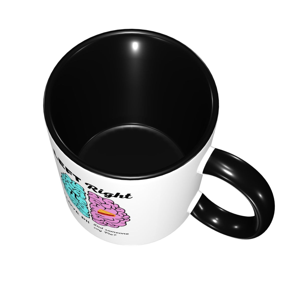 Left Right Brain Hemisphere Pi - Coffee Tea Jokes ulasan dan harga