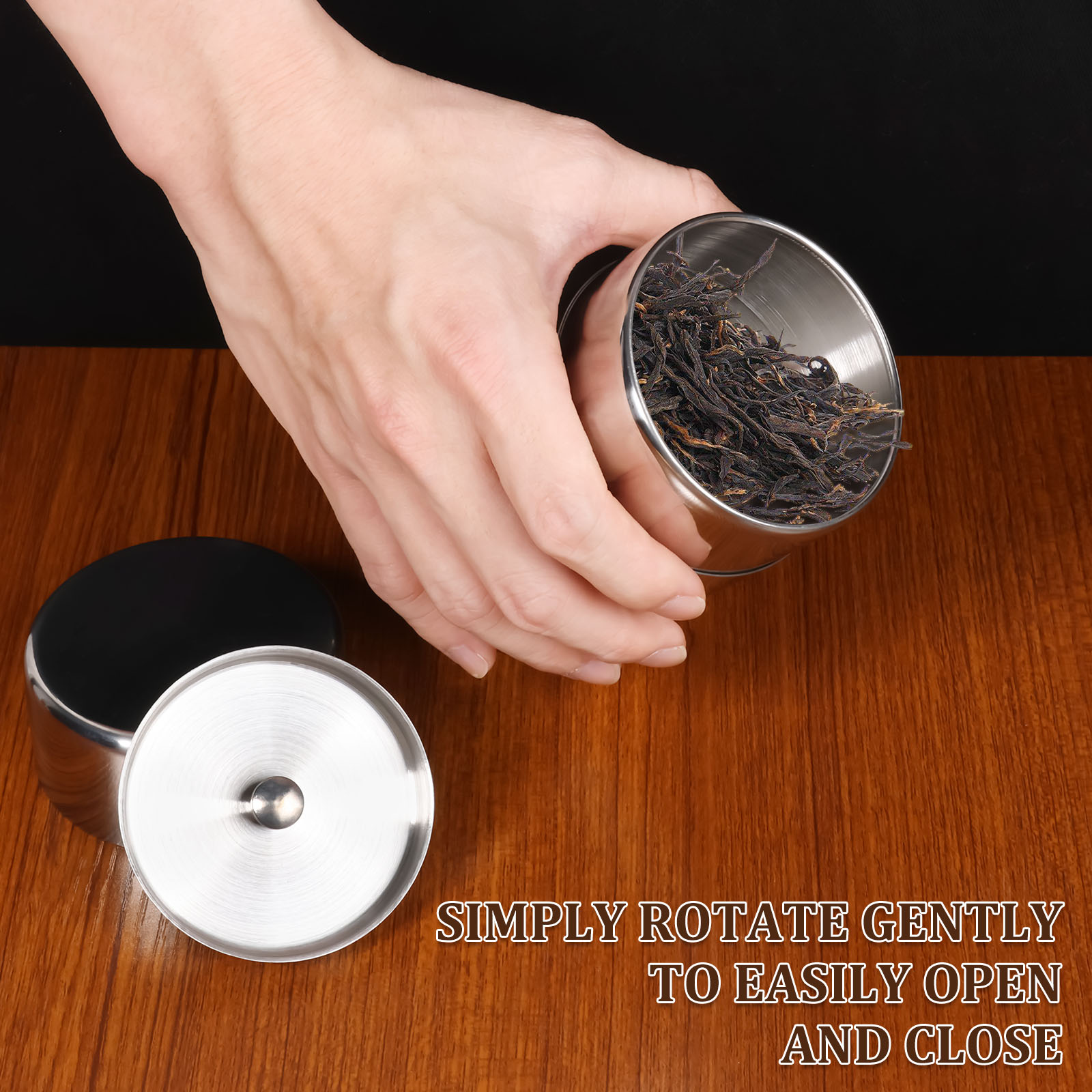 Stainless Steel Tea Leaf Tins  - Coffee Tea Bean Leaf ulasan dan harga