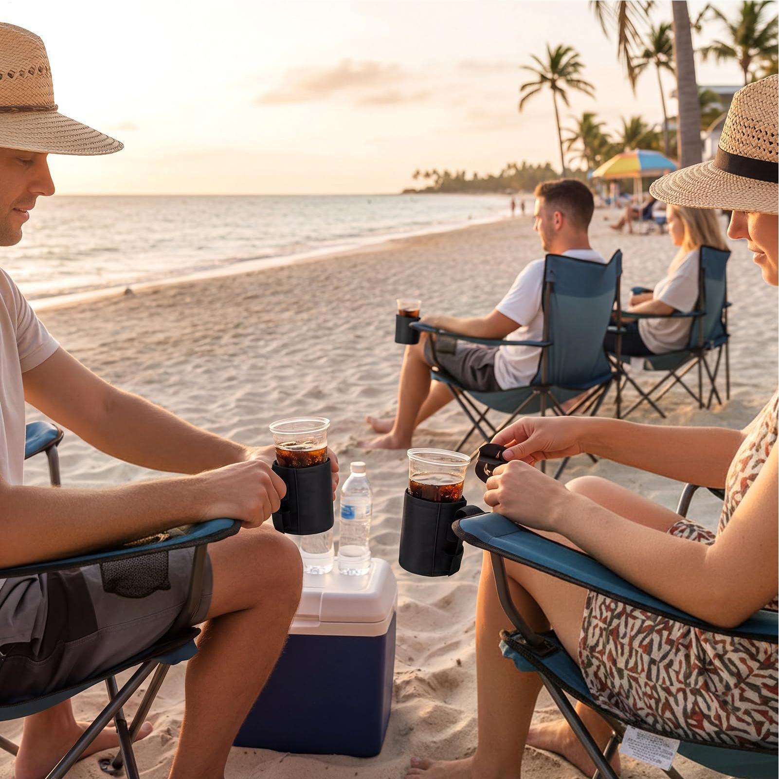 Beach Chair Cup Holder 600d Ox - Coffee Tea Holder ulasan dan harga