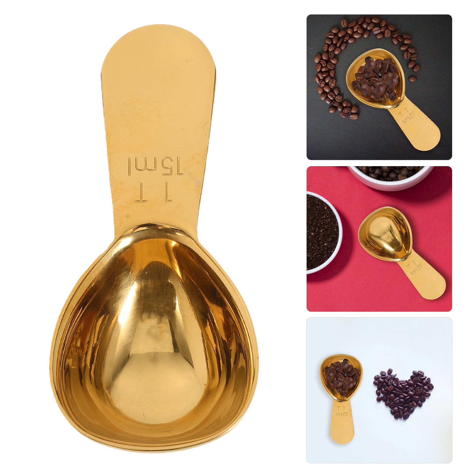 Stainless Steel Coffee Measuri - Coffee Tea Bean Leaf ulasan dan harga